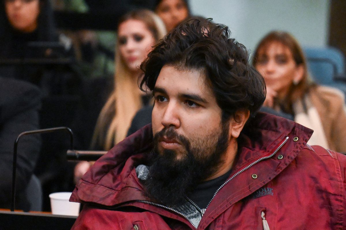 Fernando Sabag Montiel, one of the co-defendants in the trial of the attempted attack on former President Cristina Kirchner, at a court in Buenos Aires on June 26, 2024.