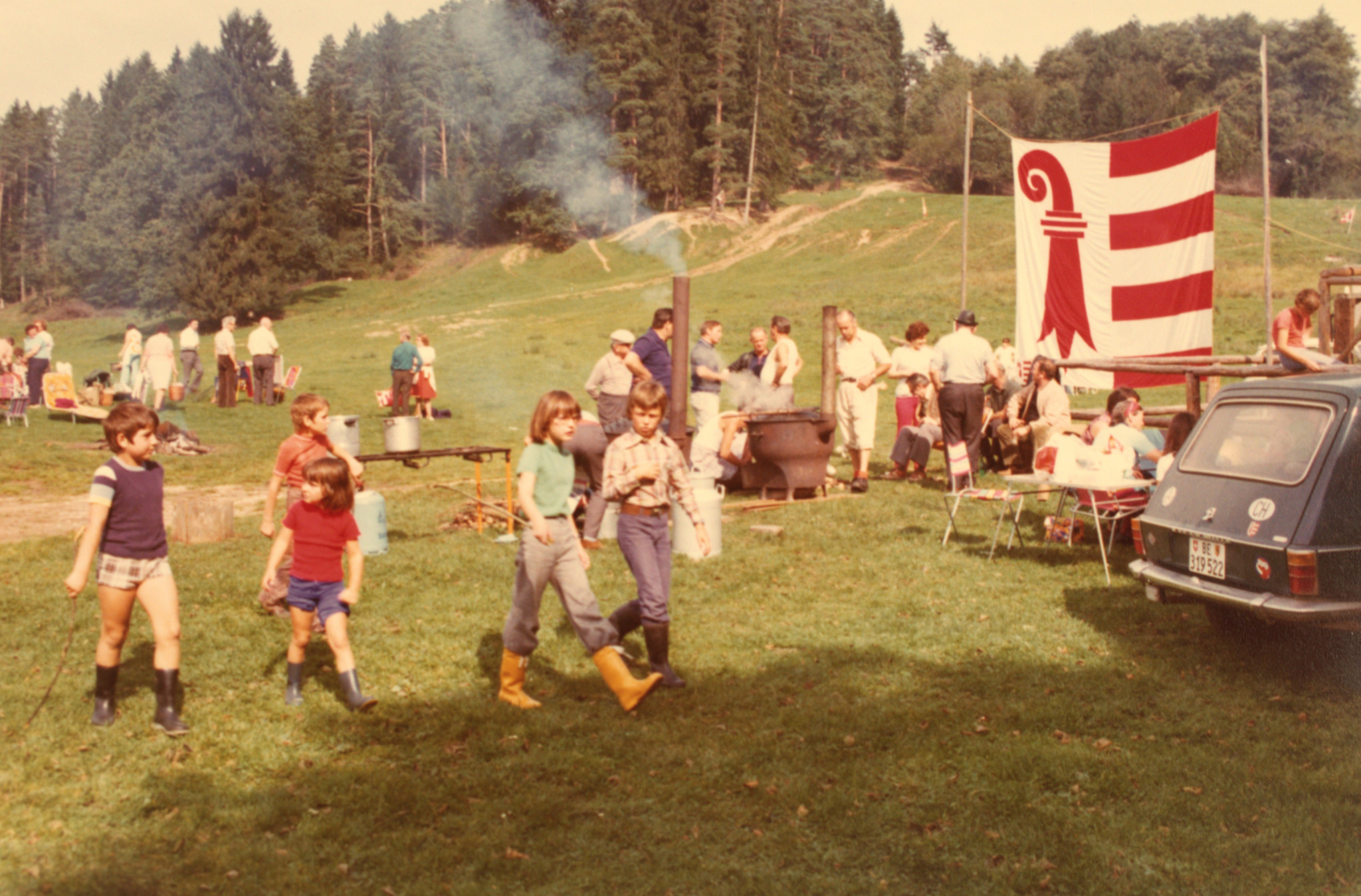Fanion Suisse Ancien – 4ème Rallye Du Jura 1967, écurie Des Ordons St-Ursanne