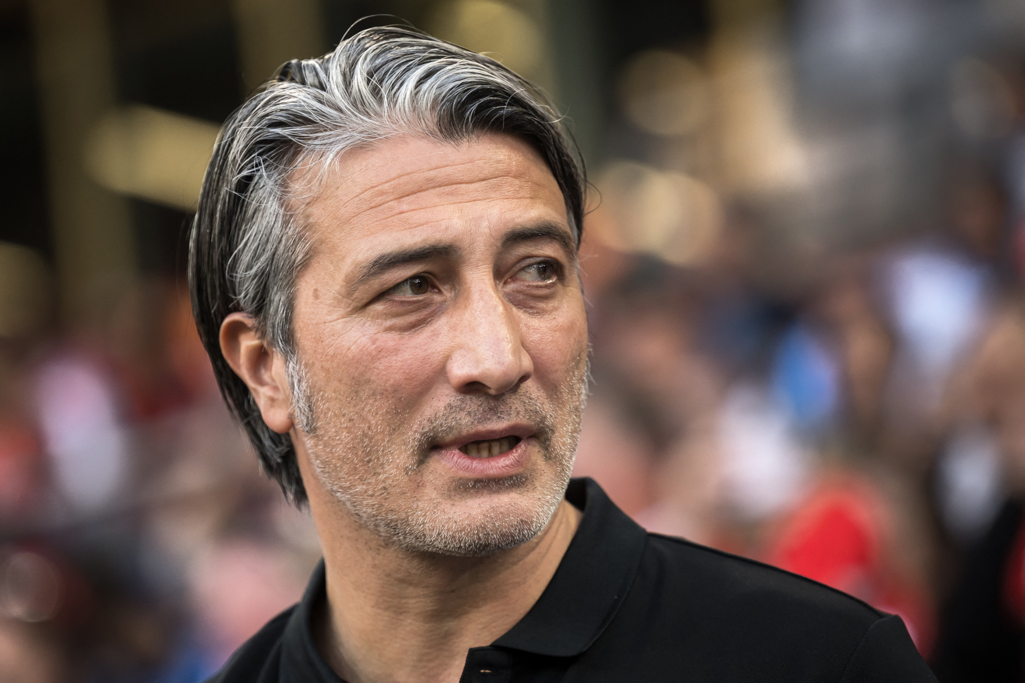 Switzerland's head coach Murat Yakin looks on prior to an international friendly football match between Switzerland and Estonia at Swissporarena stadium, in Lucerne, central Switzerland on June 4, 2024. (Photo by Fabrice COFFRINI / AFP)