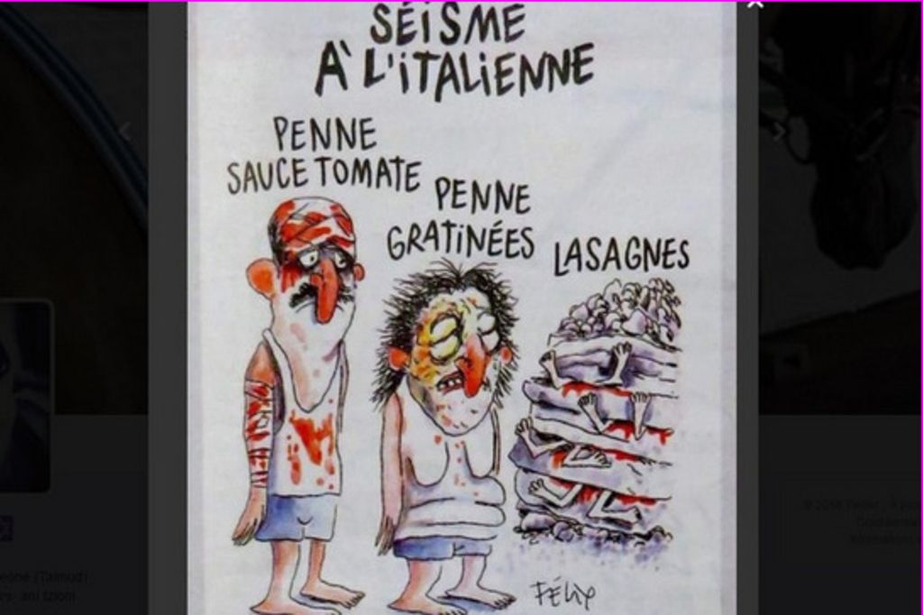 Amatrice porte plainte contre Charlie Hebdo