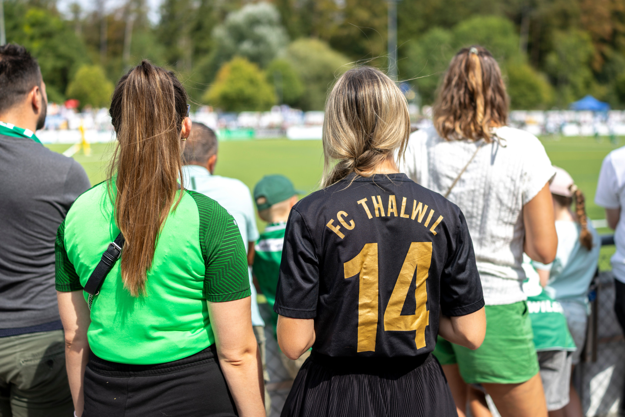 Fans am Schweizer Cup-Spiel FC Thalwil gegen FC St. Gallen. 