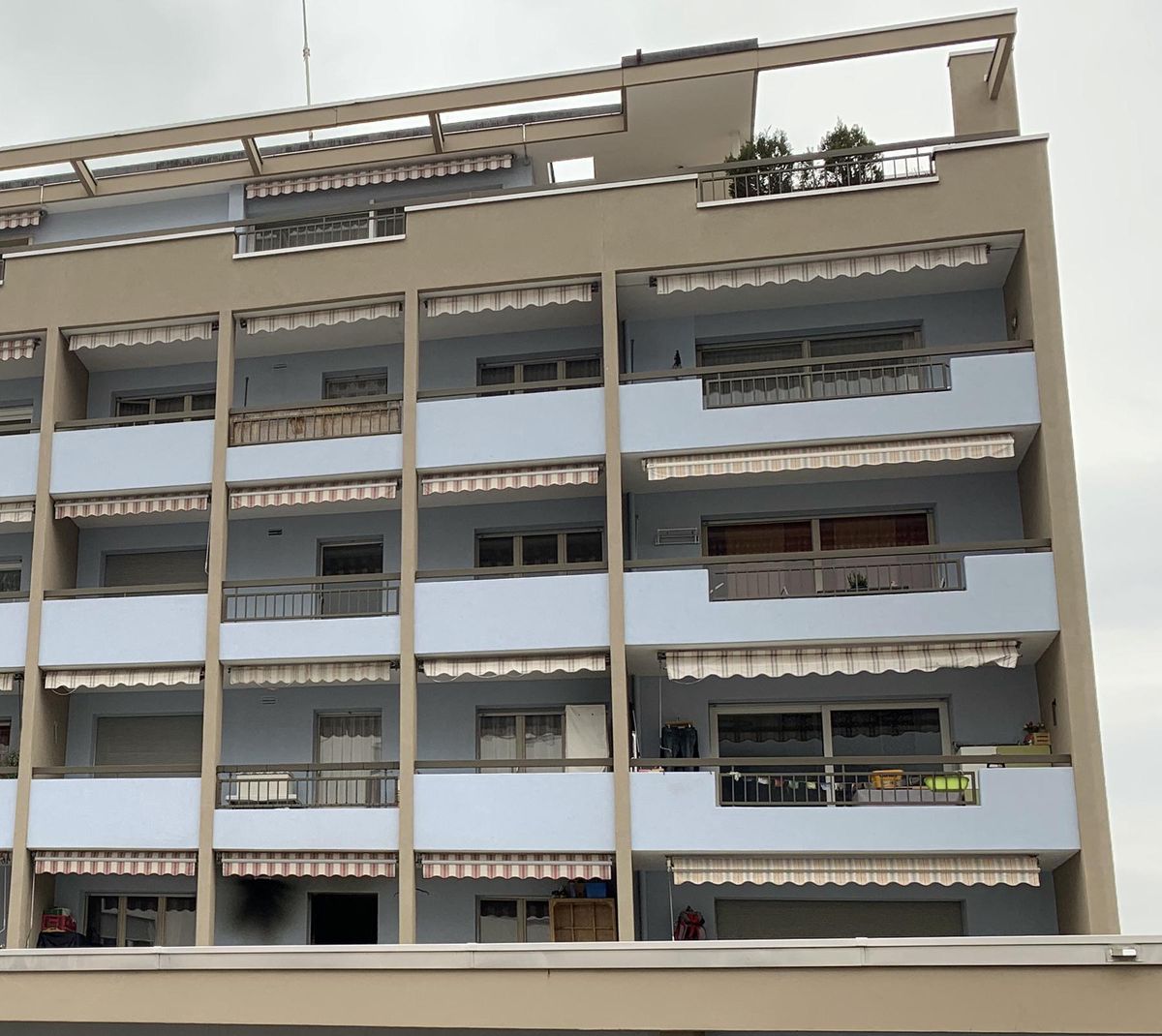 Le feu s’est déclaré dans la nuit du 11 au 12 novembre, au 1er étage de cet immeuble.