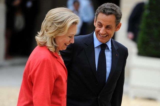 Hillary Clinton a été reçue à plusieurs reprises à Paris par Nicolas Sarkozy (Septembre 2011)