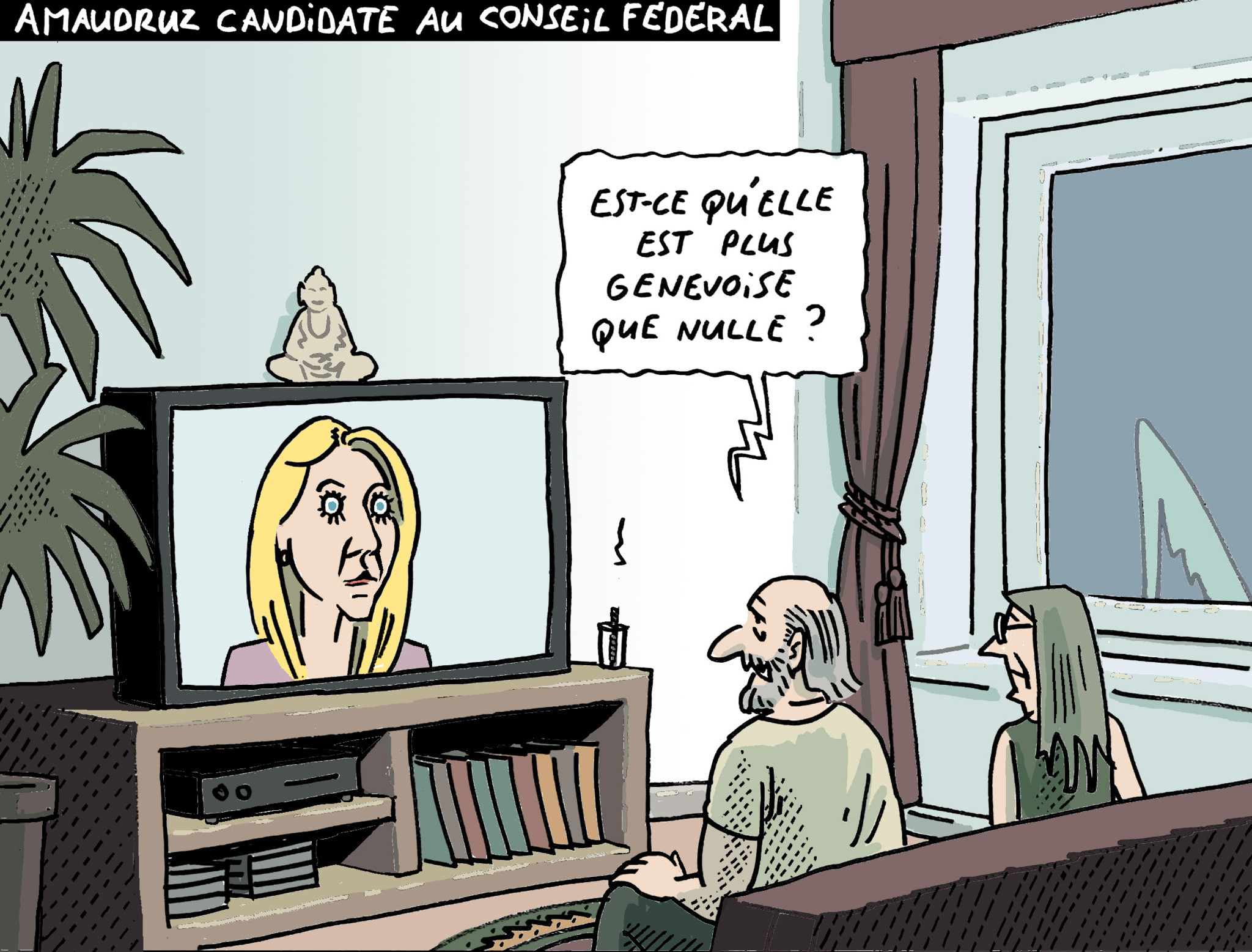 Dessin du 17 octobre: Amaudruz candidate au Conseil fédéral