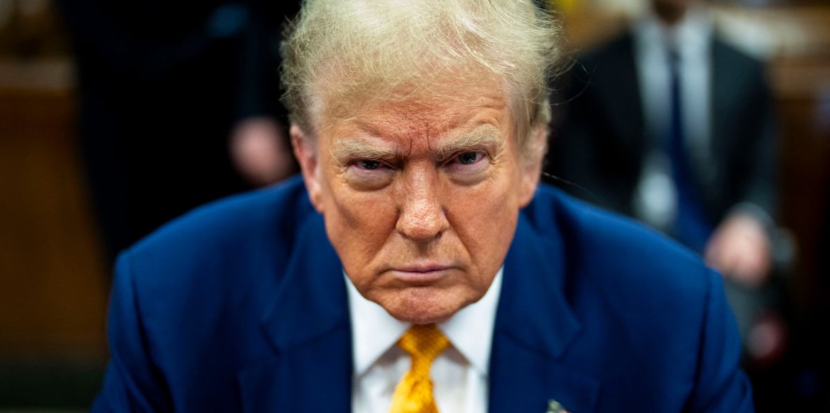 L’ancien président Donald Trump au Tribunal pénal de Manhattan, à New York, le 2 mai 2024.