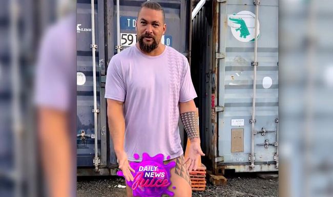 Jason Momoa macht Werbung für T-Shirts, doch alle gucken nur auf sein Fudi