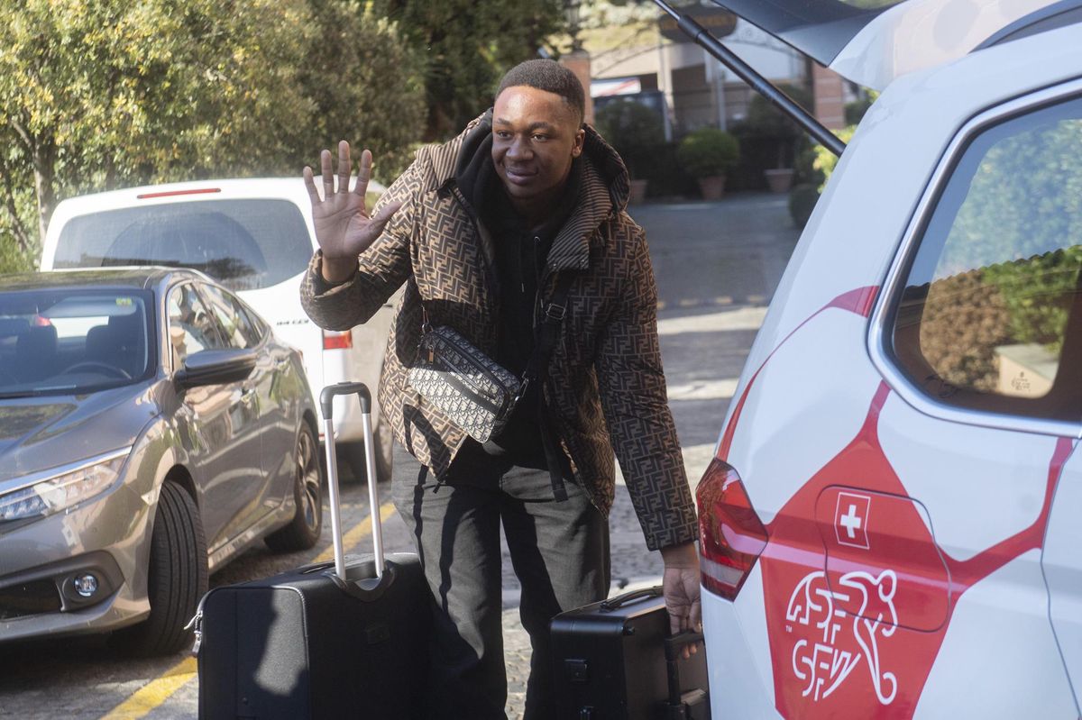 Bryan Okoh a découvert l’équipe de Suisse à Lugano lundi.