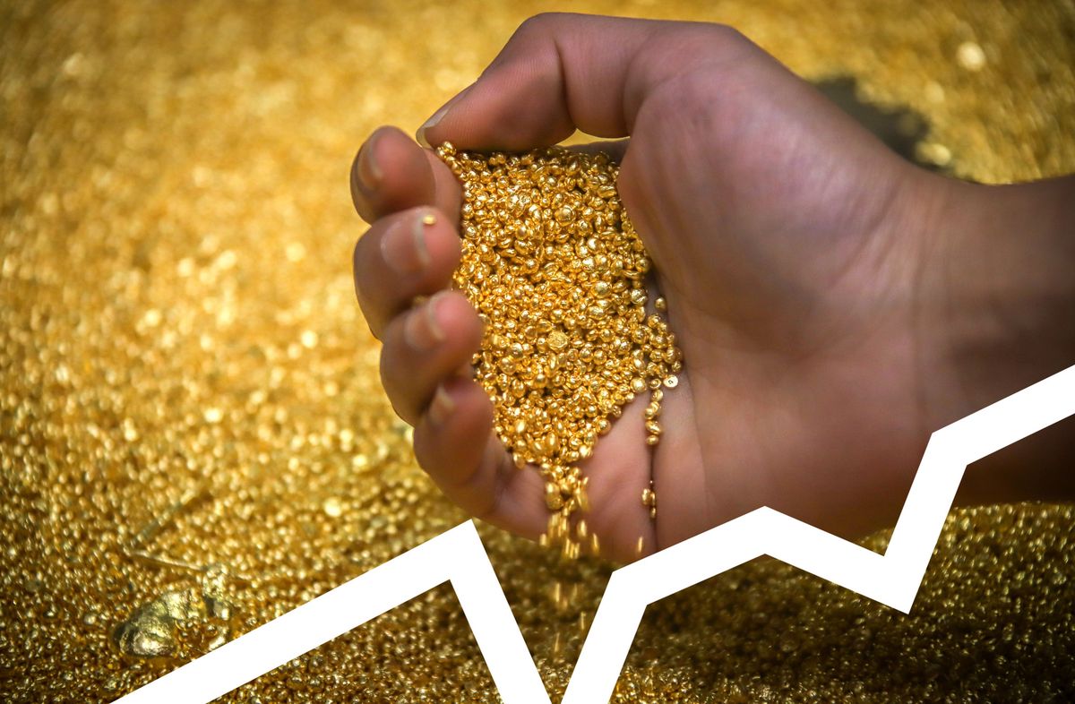 Gold grain at a refinery in Australia. Photographer: David Gray/Bloomberg