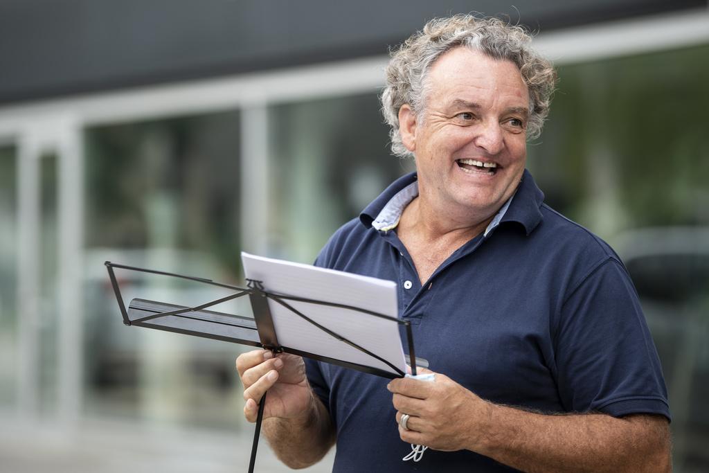 Marco Rima an einer Kundgebung gegen die Corona-Massnahmen im September in Zürich.