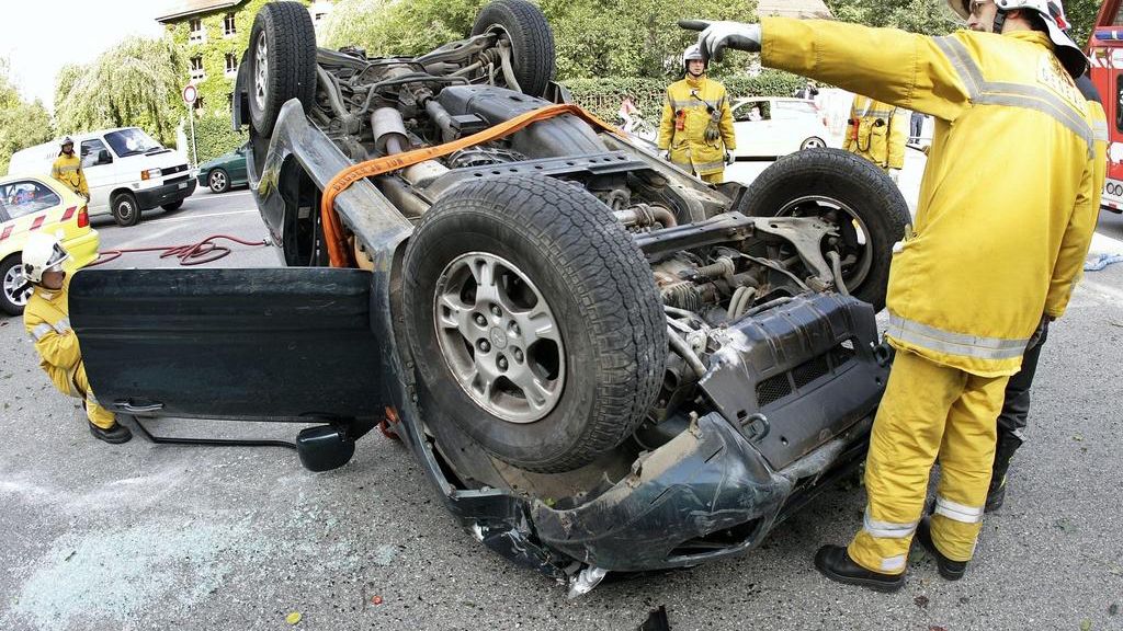 Berne Une automobiliste à ses blessures après un accident