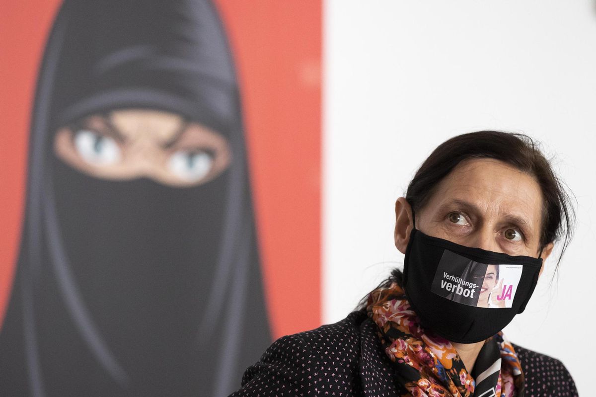 La conseillère nationale UDC Monika Rueegger-Hurschler, une des femmes qui s’est investie pour bannir la burqa en Suisse.  EPA/PETER KLAUNZER