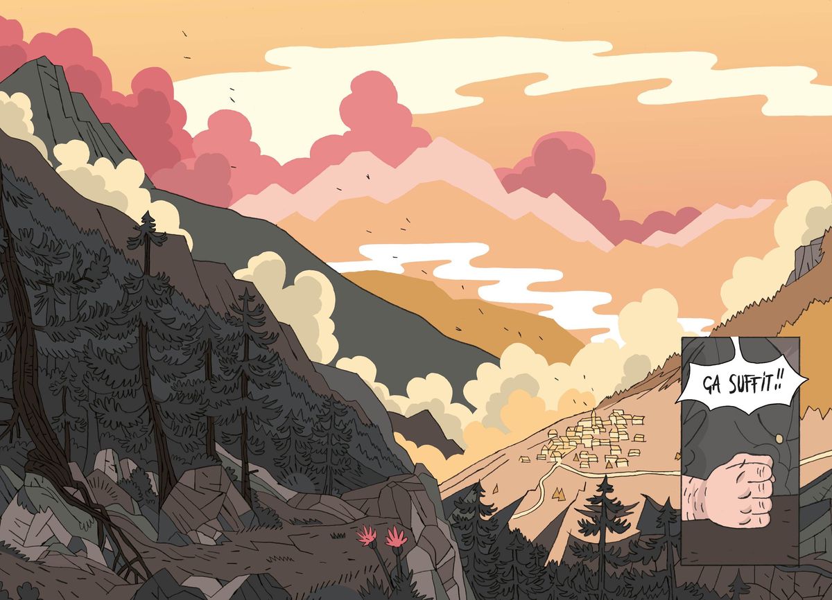 Dans ce village de montagne paisible, les esprits s’échauffent: doit-on remonter à l’alpage de Sasseneire, qui semble maudit?