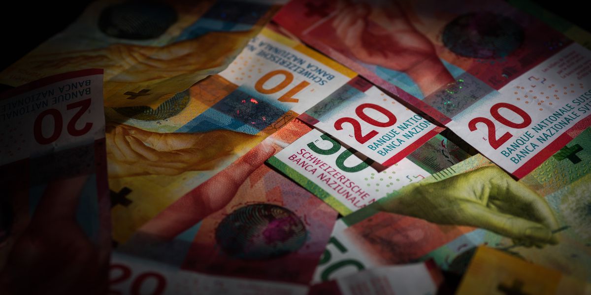 Schweizer Banknoten verschiedener Werte.