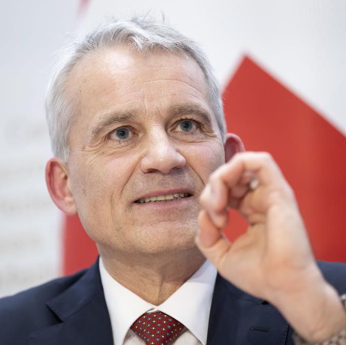 Beat Jans, conseiller fédéral suisse, lors d’une conférence de presse sur les négociations Suisse-UE à Berne, le 20 décembre 2024.