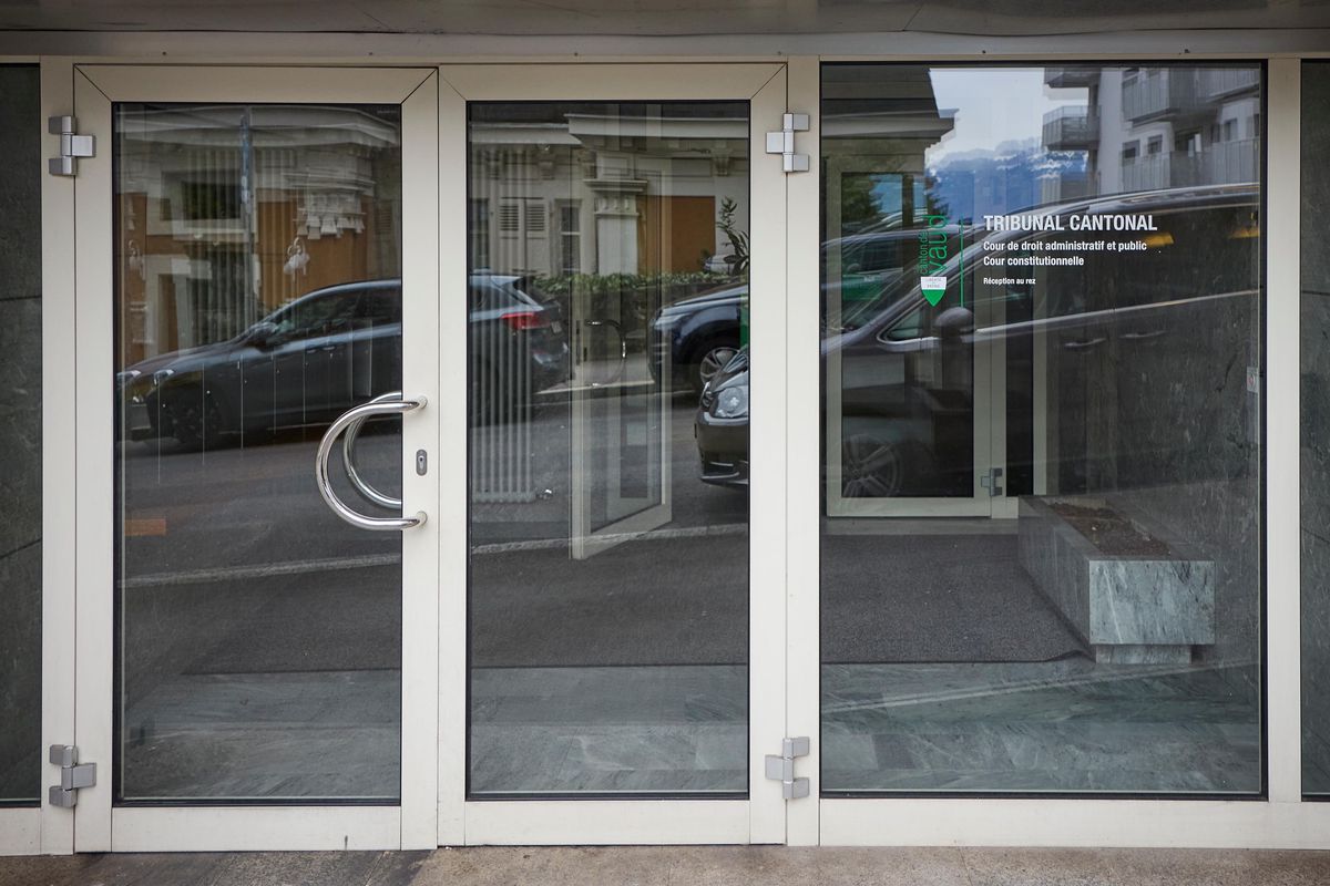Entrée de la Cour de droit administratif et public du Tribunal cantonal à Lausanne, av. Eugène-Rambert, le 30 janvier 2025.