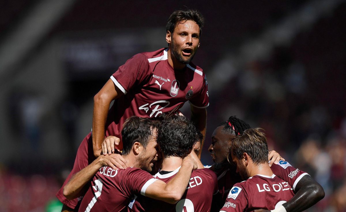 La joie des Servettiens après le 2-0.