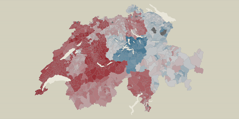 Steuerkarte der Schweiz