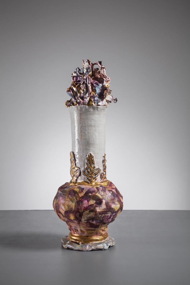 Serah Pschorn, au "Parcours céramique". Photo Galerie Salon Vert.
