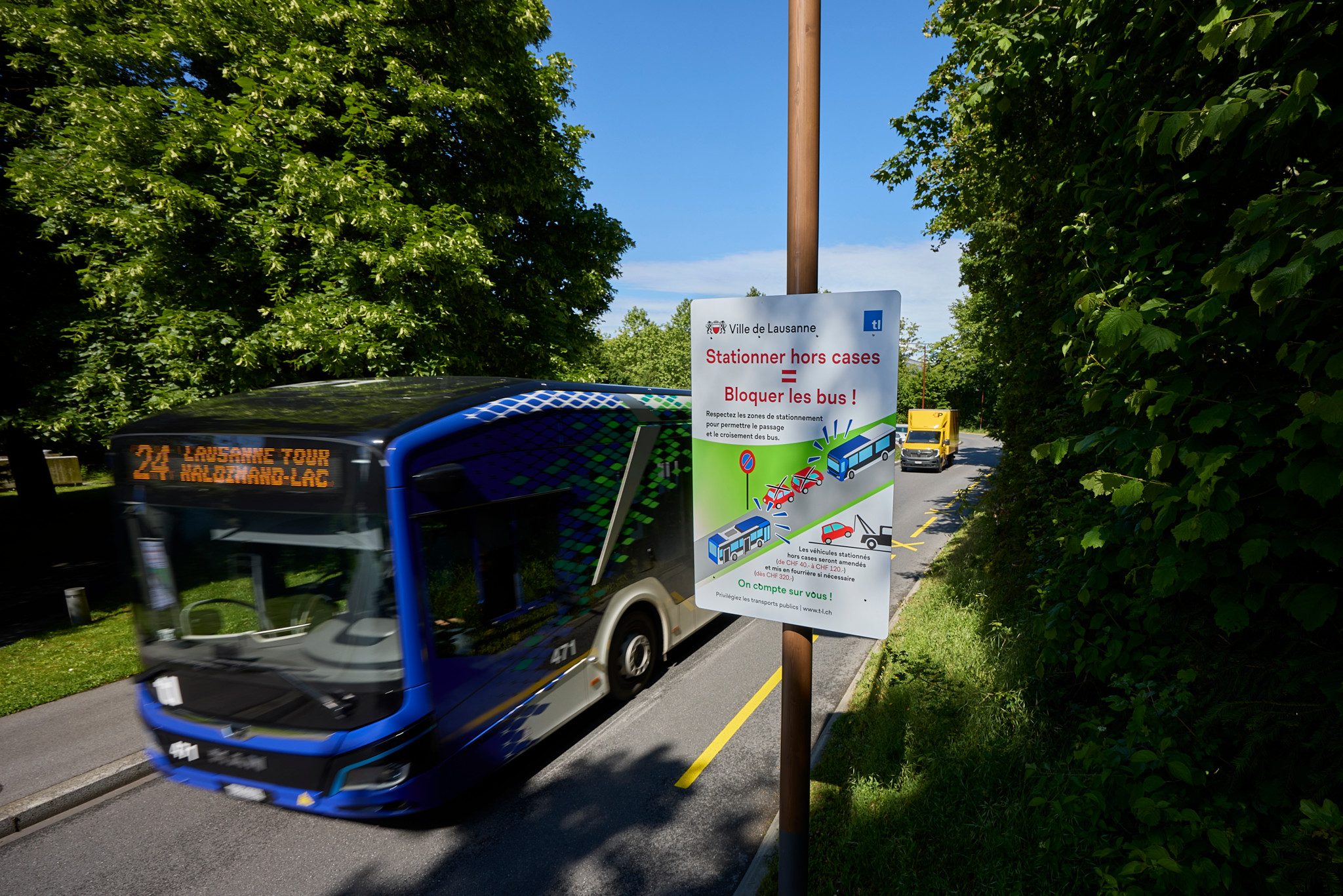 Lausanne: opération répressive contre le parking sauvage à Vidy