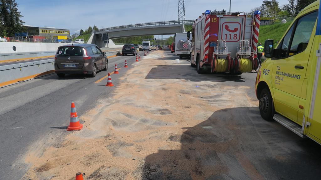 Une blessée dont le pronostic vital ne serait pas engagé a été transférée à l’hôpital.