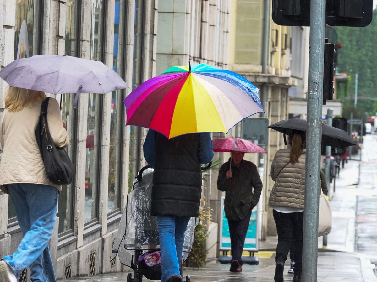 Geneve, le 06/05/2024 - un épisode pluvieux  traverse Genève. 