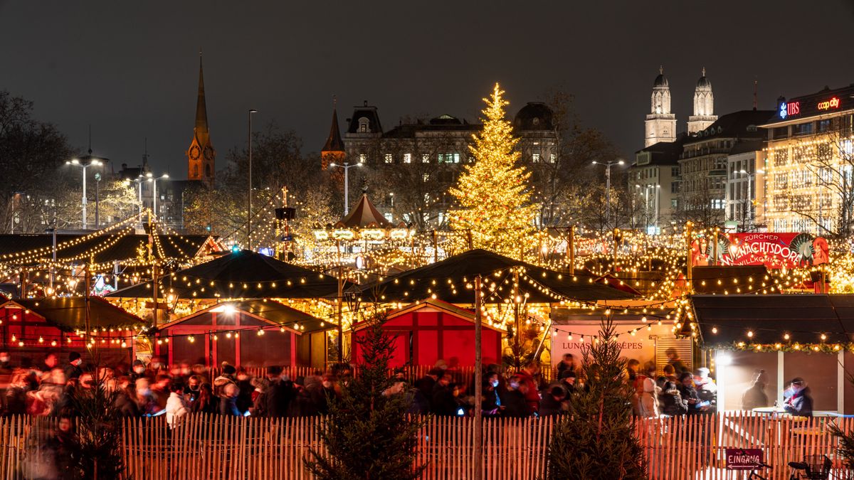 Discover Zurich's Christmas Market in the Opening Scene of "How to Fall