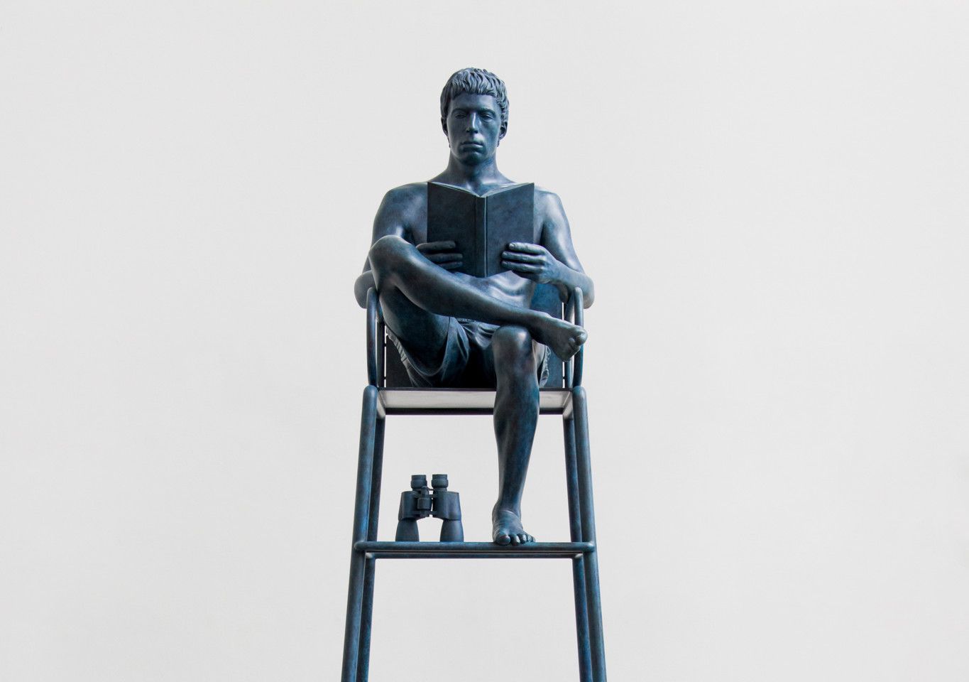 Elmgreen & Dragset, 

The Guardian, 2023, 

bronze, lacquer, 

114-3/16" × 41-5/16" × 33-1/2" (290 cm × 104.9 cm × 85.1 cm), 

SCULPTURE, 

#87937, 

Format of original photography: high res TIF