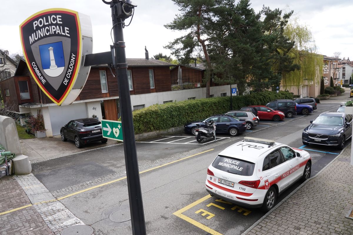 Cologny, le 18/03/2024 - Le locaux de la police municipale de Cologny.