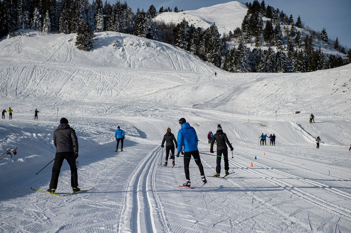 Langlauf Zentrum Gantrisch 50 Jahre Jubilaeum, fotografiert am Samstag (09.01.2021) beim Gurnigel Berhaus. Impressionen vom Langlaufkurs. Foto: Manuel Zingg/Bernerzeitung