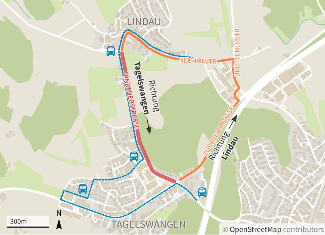 Strassensanierung Lindau/Tagelswangen