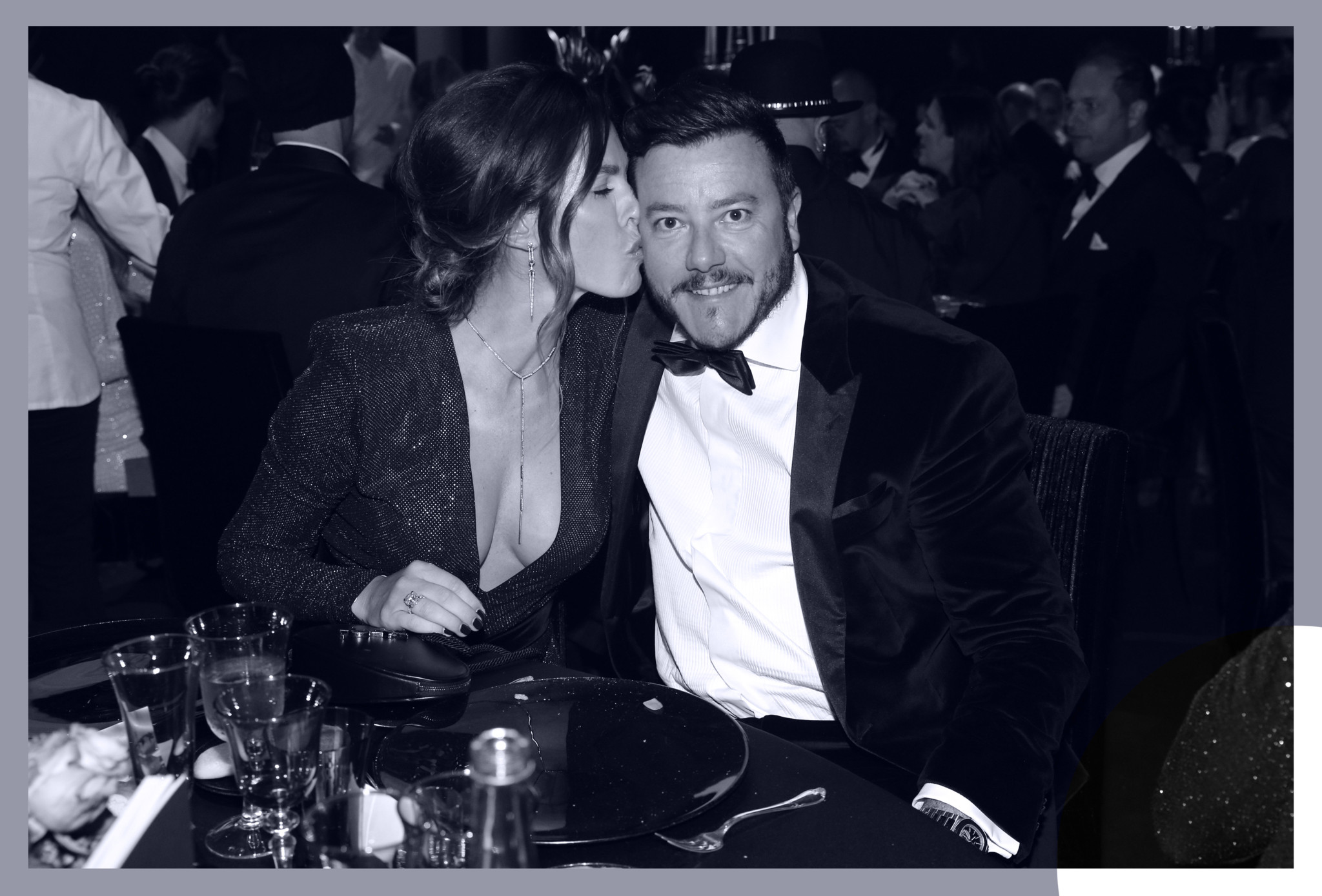 Mit seiner Frau Nathalie Benko besuchte er eine Wohltätigkeitsgala in Cannes…