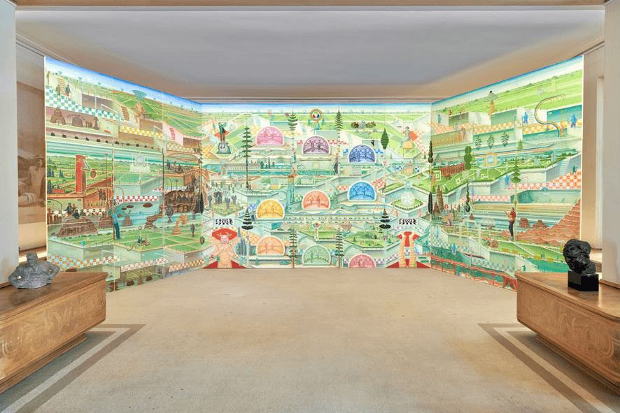 Au dernier étage, la pièce est vouée au paradis.