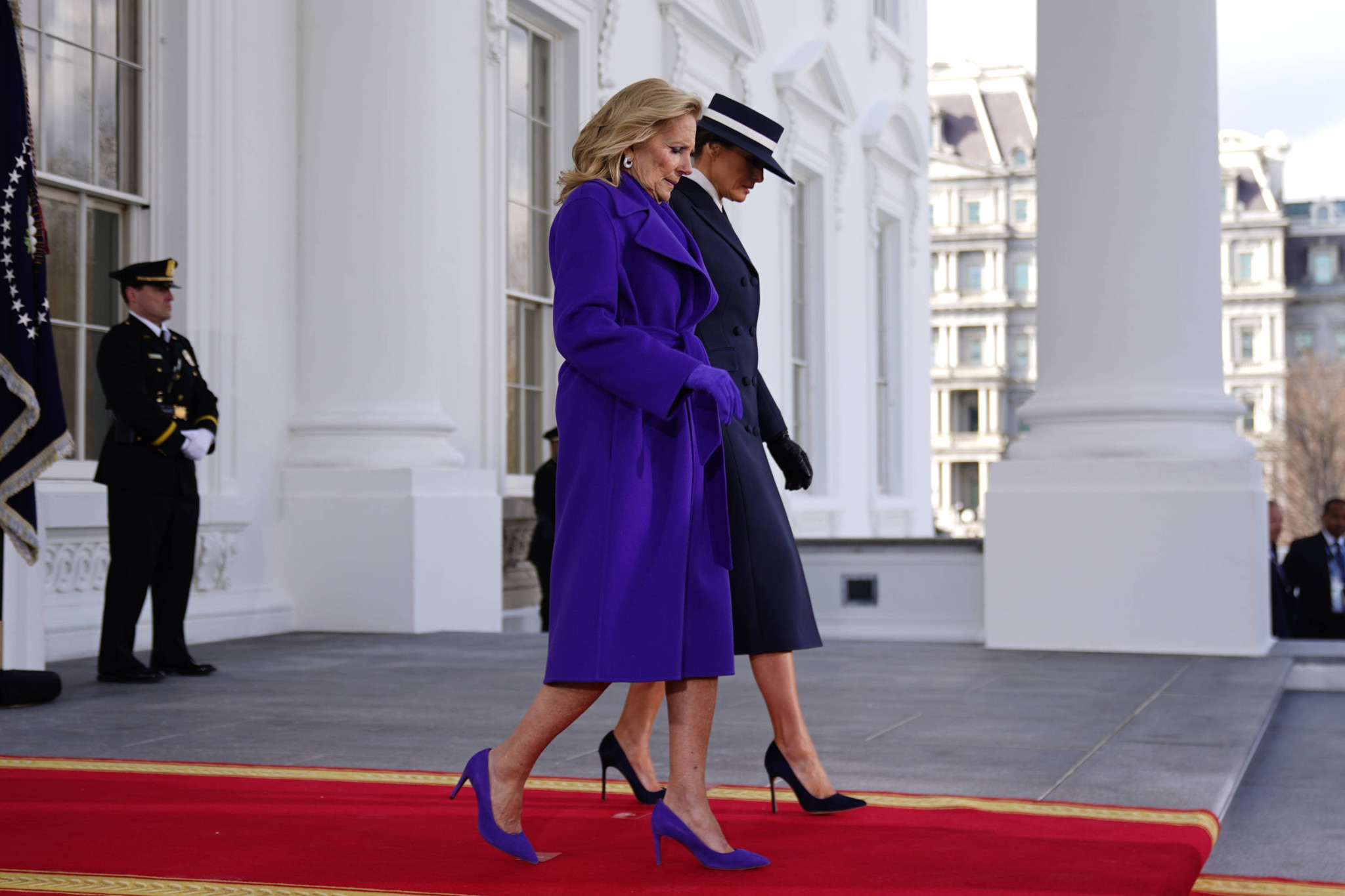 Peinliches Schweigen: Wie Jill Biden die eisige Autofahrt mi