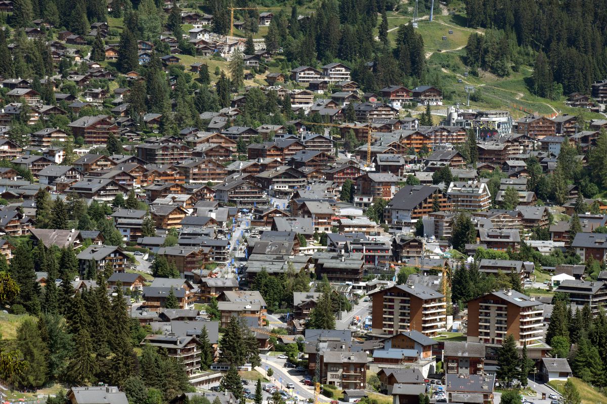 Verbier, le 11 juillet 2023. Vue générale sur le centre de Verbier. 24HEURES/Chantal Dervey