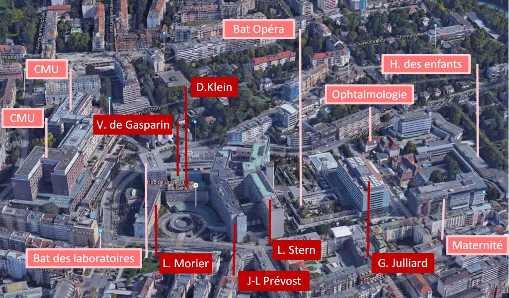 Pour ne pas se perdre, les HUG baptisent six bâtiments