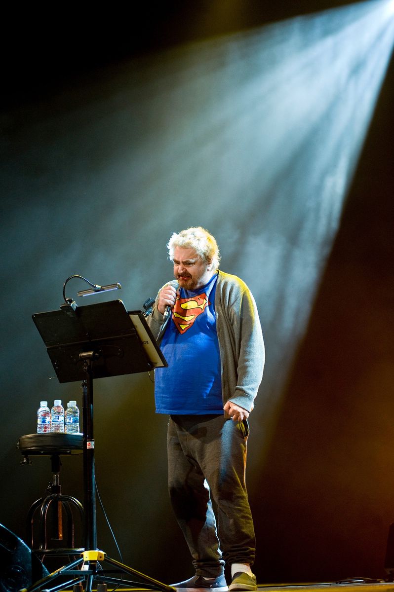 BARCELONA, SPAIN - MAY 24: Daniel Johnston performs on stage on Day 3 of Primavera Sound Festival at Auditori del Forum on May 24, 2013 in Barcelona, Spain. (Photo by Jordi Vidal/Redferns via Getty Images)