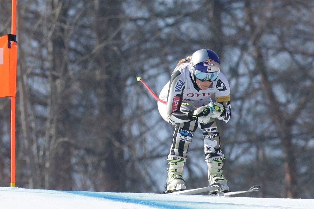 Lindsey Vonn toujours devant à Jeongseon