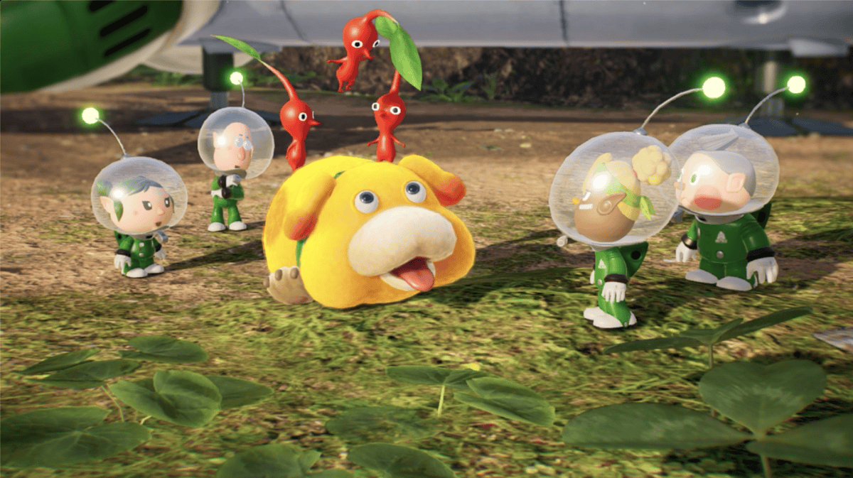 Dans «Pikmin 4», vous serez désormais accompagnés d’ «Otchin», un adorable chien, qui permet, entre autre, de dynamiser le gameplay.
