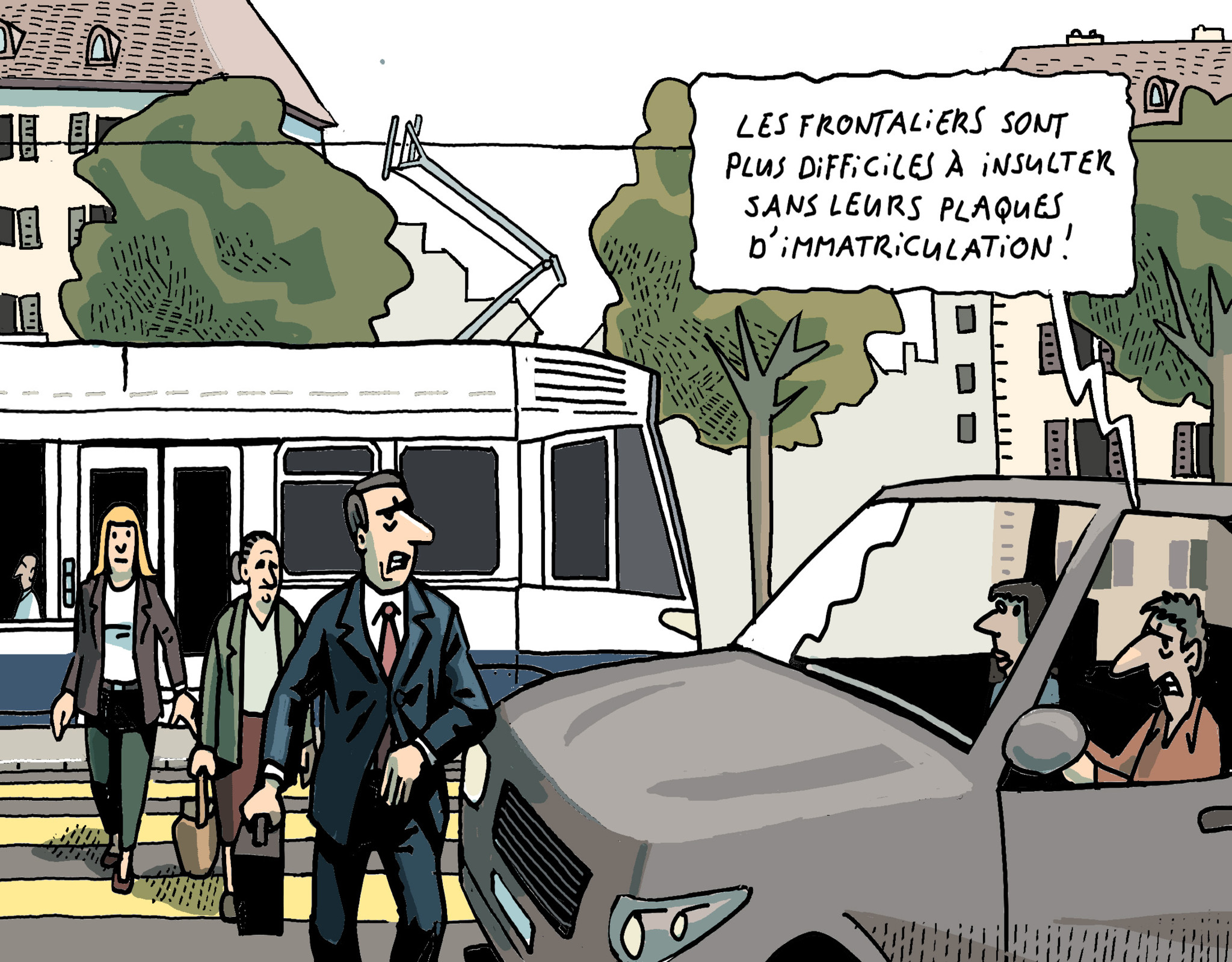 Dessin du 28 septembre: Genève accepte les projets transfrontaliers