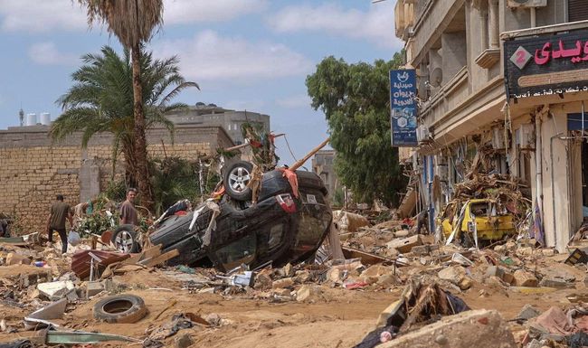 La ville de Derna a été ravagée par les inondations.