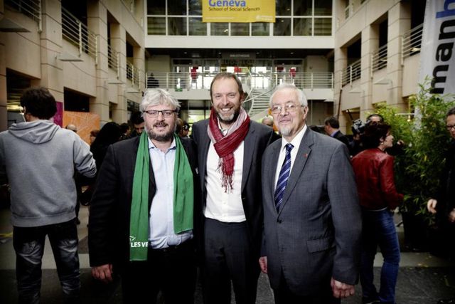 Yvan Rochat, Thierry Apothéloz et Pierre Ronget ont été surpris par leur succès.