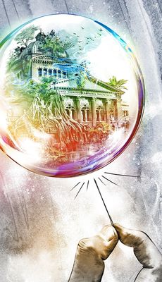 «Die CVP macht rechtsum kehrt und ist wieder auf dem Weg, Teil jenes Bürgerblocks zu werden», schreibt Autor Denis von Burg. Illustration: Kornel Stadler