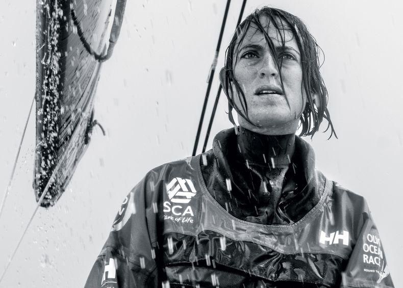 La navigatrice Justine Mettraux vise la prochaine édition du Vendée Globe.