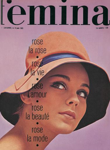 Couverture du magazine «Femina» en 1965. 