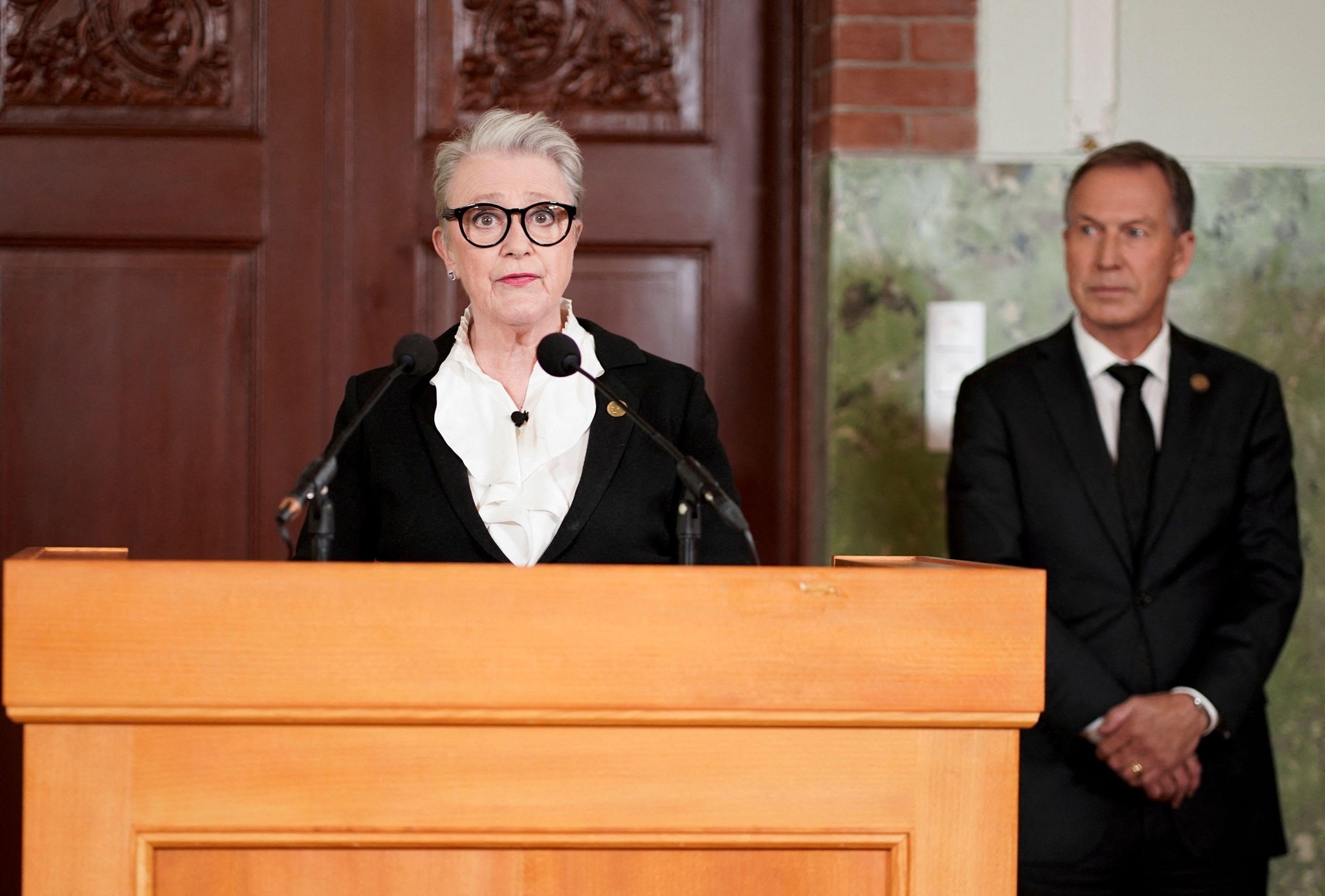 Berit Reiss-Andersen, présidente du comité Nobel, le 7 octobre 2022.