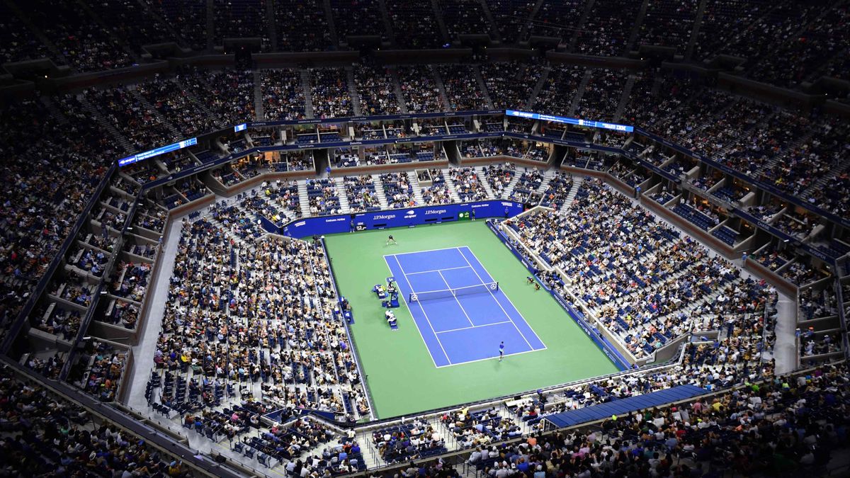 The Arthur Ashe Stadium at the US Open is the largest tennis venue in the world, seating 24,000.
