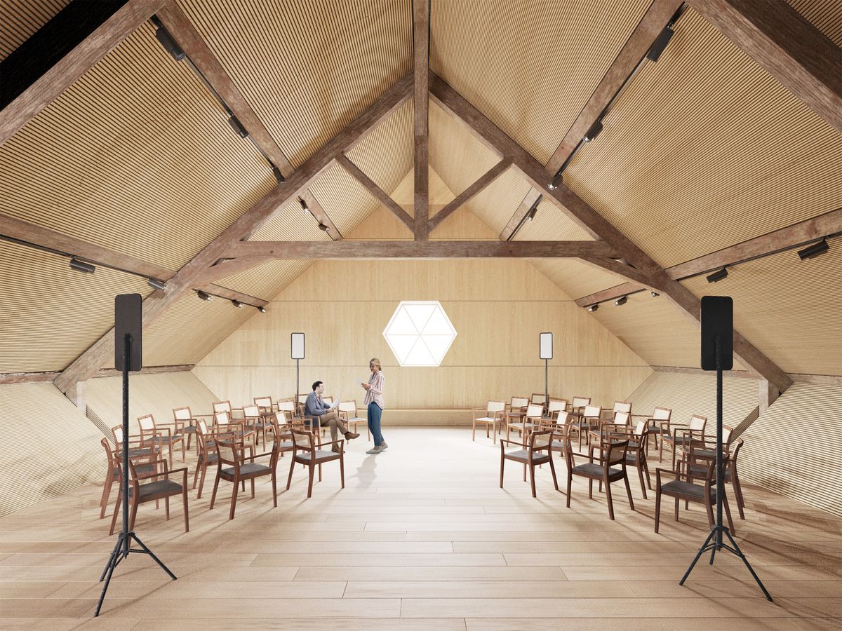 La «Ferme de la Culture» comprendra beaucoup d’espaces polyvalents pouvant servir aussi bien pour des cours, des réunions ou des expositions.