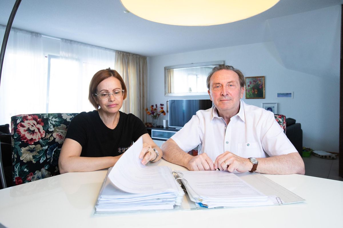 Puidoux,  le 22  juin 2021. Svetlana et Pierre-André Paley se battent pour que leur petite fille ukrainienne, chez eux depuis sept ans, puisse rester chez eux. 