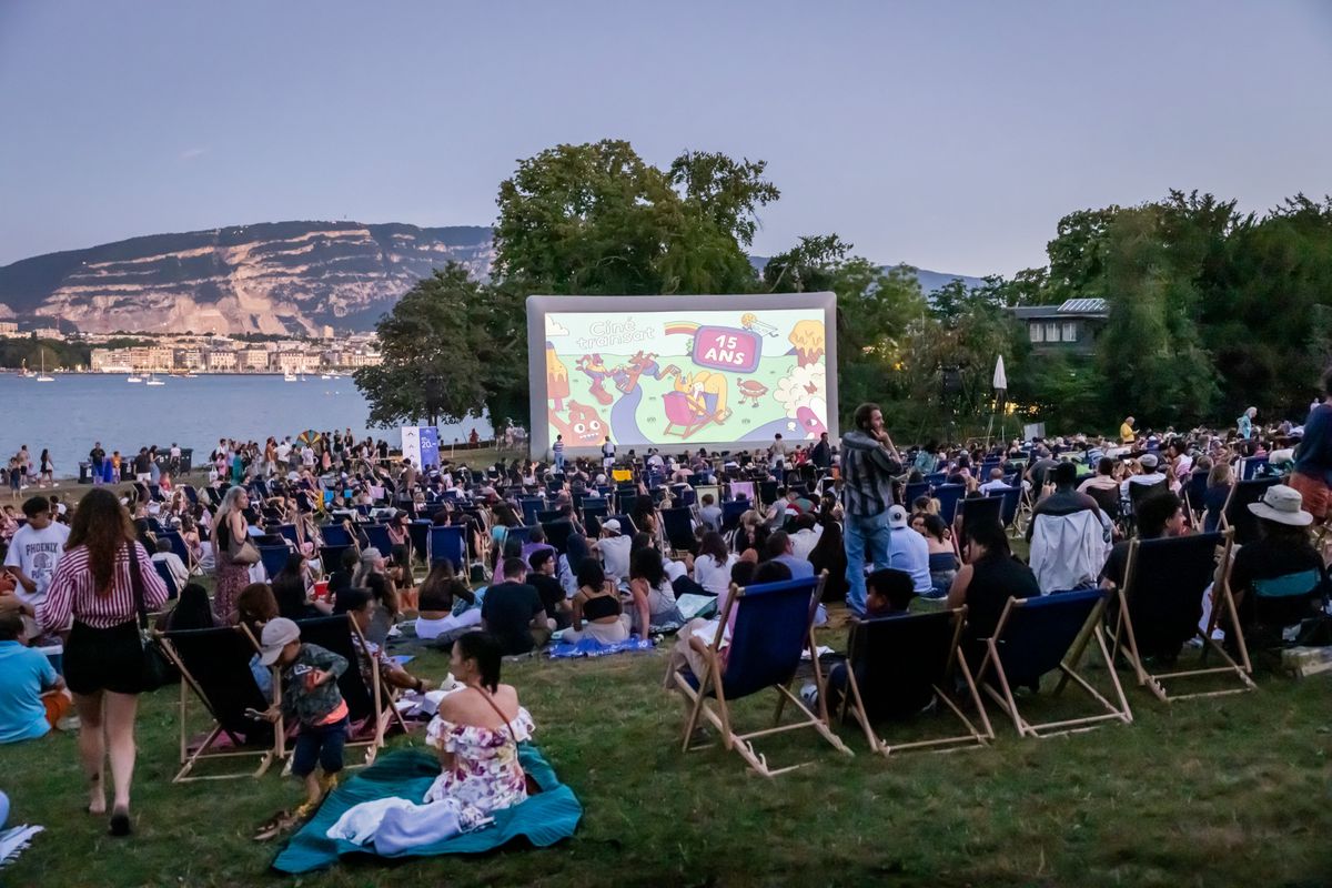 Geneve, le 9 aout 2024. Reportage a Cine Transat, a la Perle du Lac. © Magali Girardin