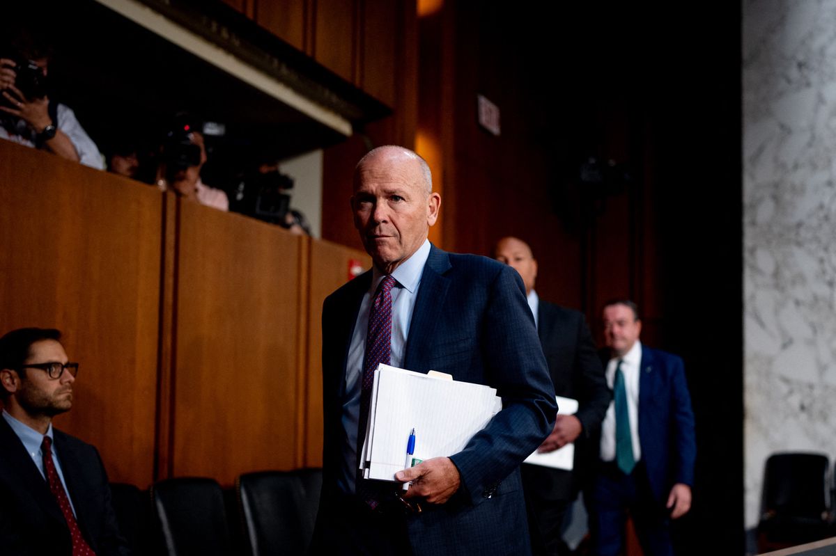 Boeing CEO Dave Calhoun appears before the Senate Homeland Security and Governmental Affairs Investigations Subcommittee on the breakdown of Boeing's safety culture on Capitol Hill in Washington, June 18, 2024.